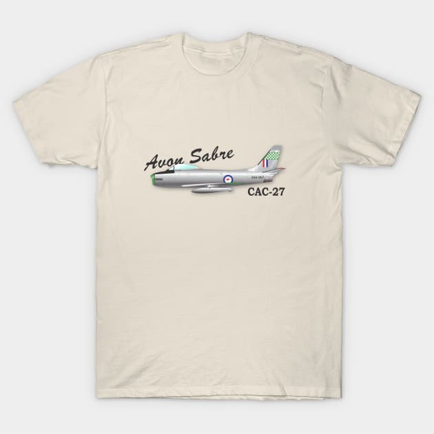 CAC-27 Avon Sabre T-Shirt by GregThompson